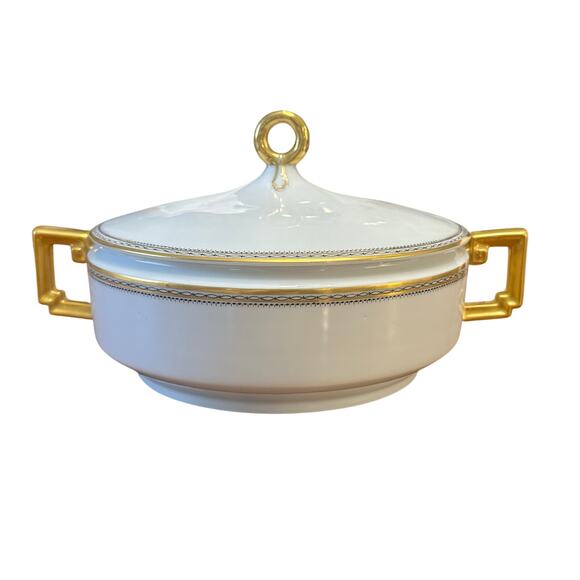 Heinrich & Co Vintage 1930's 'Claridge' Imperial Round Covered Vegetable Dish - Picture 1 of 9